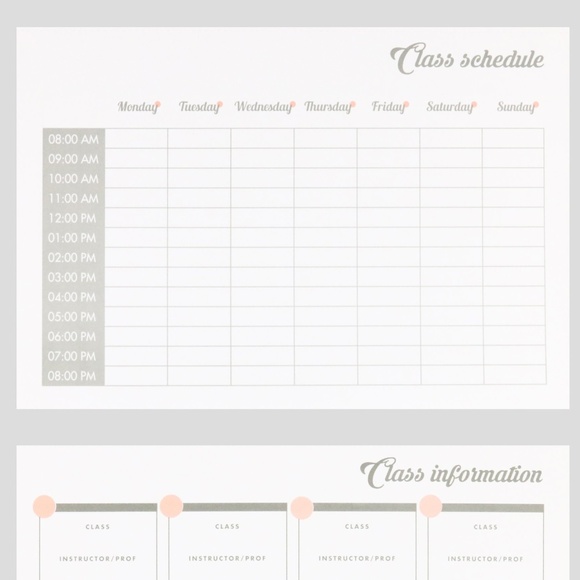 A4 STUDY ONE SEMESTER 2 PLANNERS(PINK&GREEN) - Picture 9 of 14